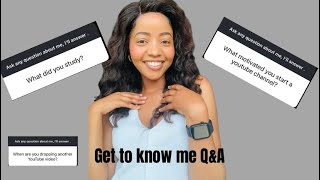 GET TO KNOW ME Q&A//// Happy new year guys!!!!!…….. I’m baaaccccckkk…… SA YouTuber