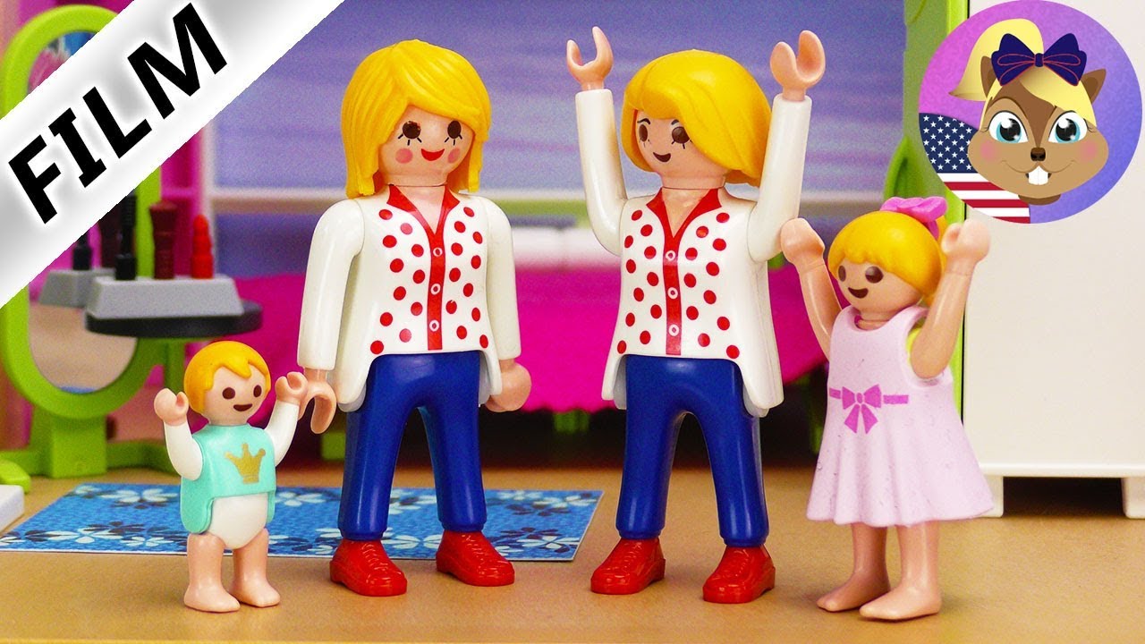 Playmobil Story AUNT MARY immitates MOM? Richmond vs Smith Kids