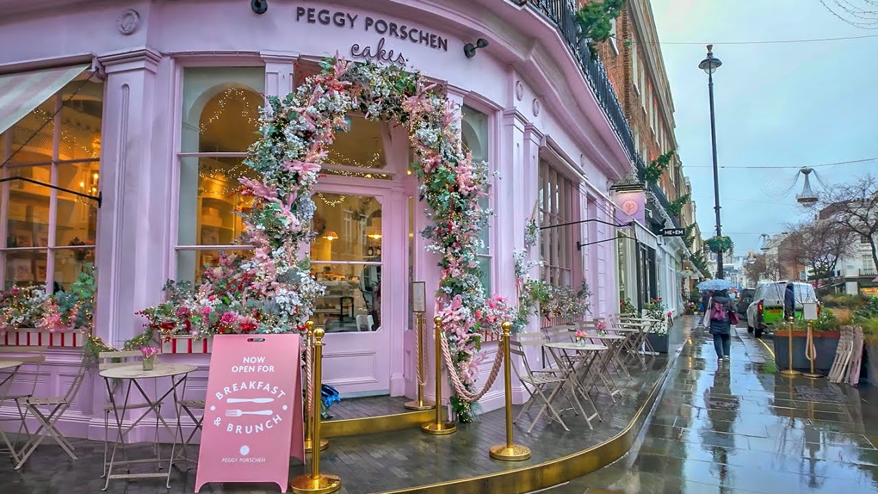 London 2026 Walking Tour | Belgravia, Chelsea & Knightsbridge Rainy Upmarket Streets | 4K HDR