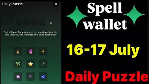 Spell wallet puzzle today 16 & 17 July  | spell wallet daily puzzle | #spellwallet #combo |
