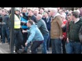 Sunderland fans leaving St James Park Newcastle 2014