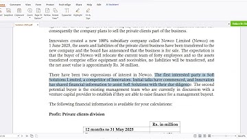 BFD CFAP 4 June 2025 Q1a Business Valuation Techniques with Theory