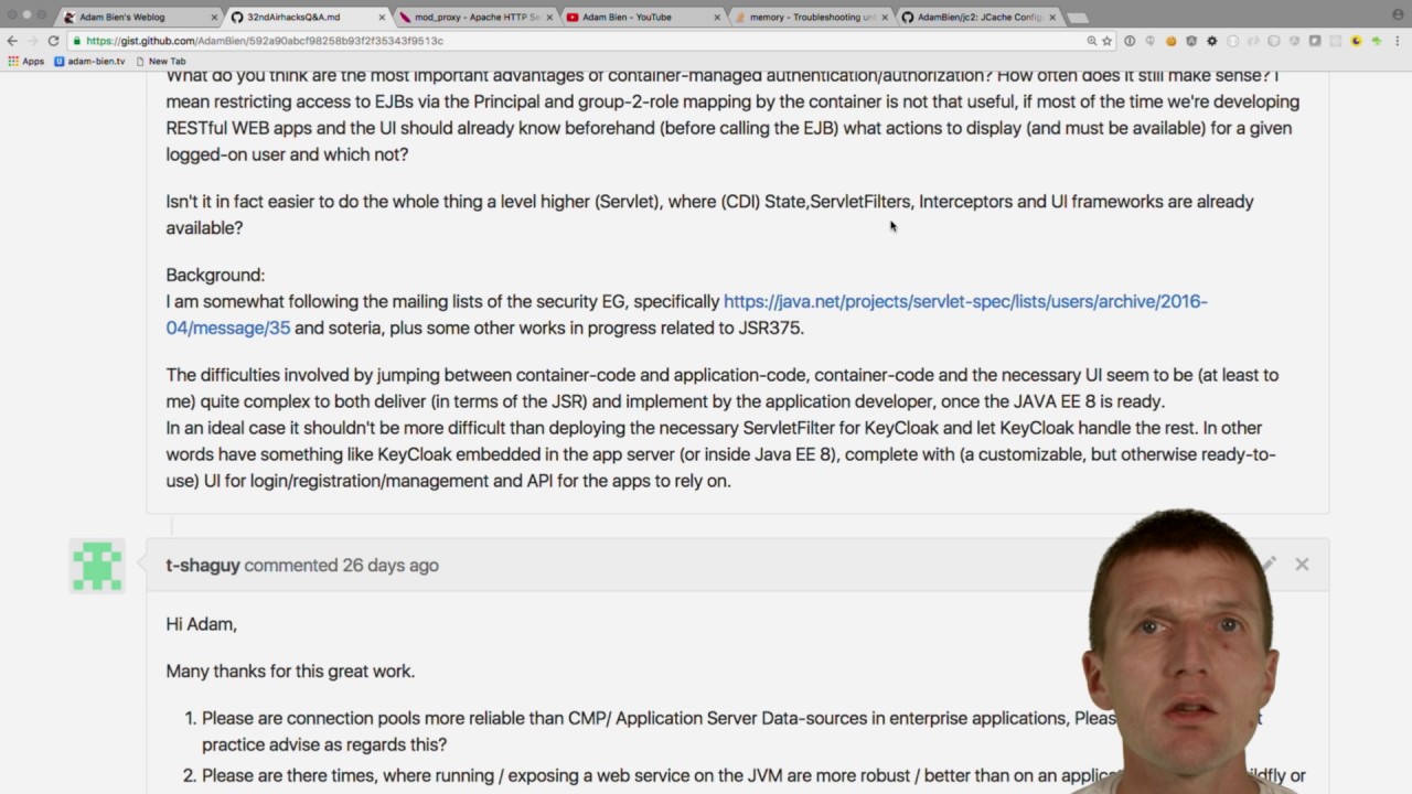 32nd airhacks.tv Questions and Answers YouTube
