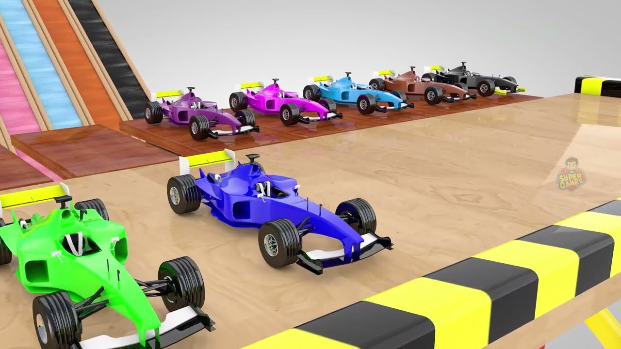 Learn the Colors with Racing Cars 