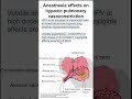 Anesthesia effects on hypoxic pulmonary vasoconstriction