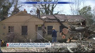 NEIGHBORS HELPING NEIGHBORS: Cleanup efforts continue in Kilgore