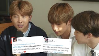 BTS Answers Fan Questions & Gives Tips On How To Learn Korean