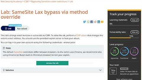 Web Security Academy | CSRF | 9 - Samesite Lax Bypass Via Method Override