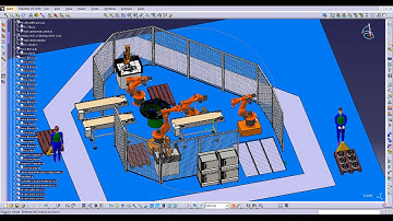 Proces automat de fabricare a unei roti conducatoare in Delmia