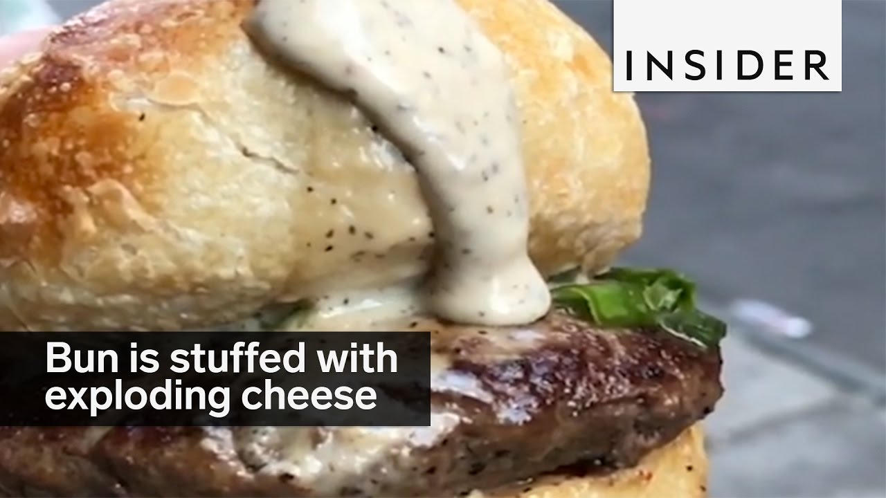 This Burger Bun Is Stuffed With Exploding Cheese