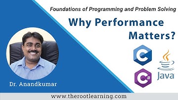 (Tamil) 04 Why Performance Matters?