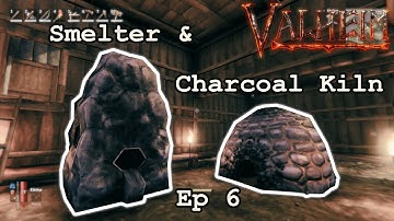 Smelter & Charcoal Kiln | Ep 6 | Valheim Solo Gameplay