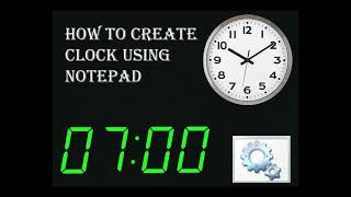 how to make clock using bat file ?