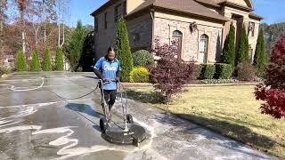 Driveway Cleaning w/ Whisper Wash 28’ Big Guy Surface Cleaner