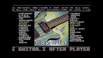 C64 rakBIT 2009 (C64 music collection / demo / interactive album cover)