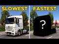 Ranking The CHEAPEST ETS2 Trucks from SLOWEST To FASTEST