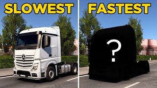 Ranking The CHEAPEST ETS2 Trucks from SLOWEST To FASTEST