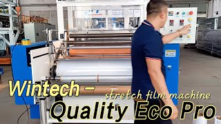 1 meter stretch film machine by co-extrusion, Wintech Plastic cast PE cling film production line