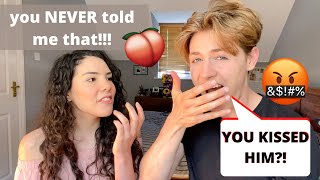 Couple QUIZ Each Other on Their PAST (she goes LATINA on me!!) | Andrea & Lewis