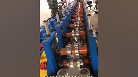 rack bracing roll forming machine running in US customer factory