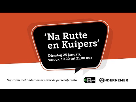 'Na Rutte en Kuipers': napraten over de persconferentie van dinsdag 25 januari 2022