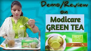 MODICARE Fruit of the Earth GREEN TEA // REVIEW/DEMO// BENEFITS // HOW TO USE