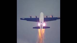 Incredible Blue Angels C - 130 “Fat Albert” Jato Takeoff