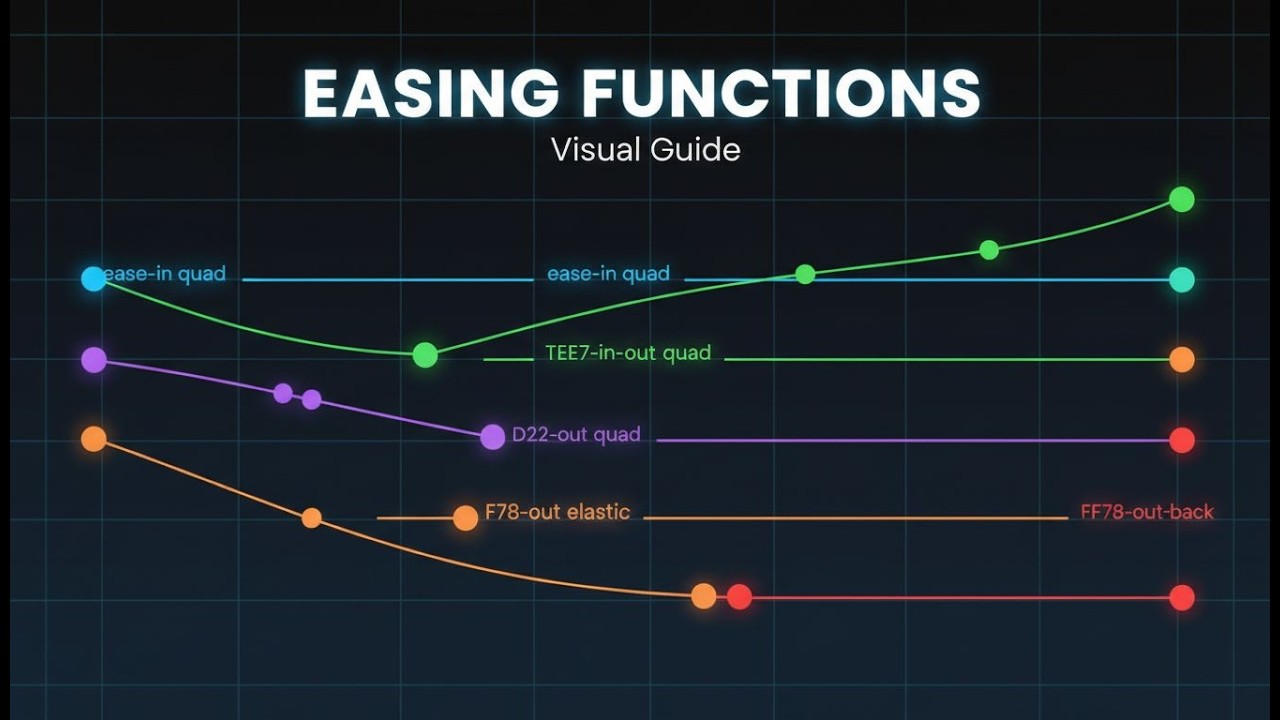 Every Easing Function Explained Visually | Motion Graphics Guide - YouTube