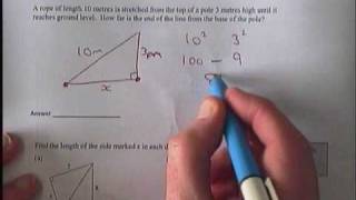 Y9 HW Pythag and Trig 20090507 Part 1 Pages 1 and 2