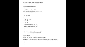 Java program to print Fibonacci series|| Fibonacci series || recursion #fibonacci #java #bluej