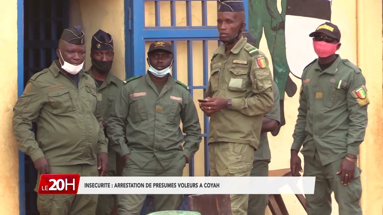 INSECURITE: Arrestation des présumés voleurs à Coyah.
