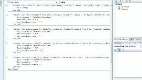 Calculator in Visual Basic 2008 Part 2of3..avi