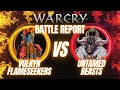 Warcry battle report vulkyn flameseekers vs untamed beasts