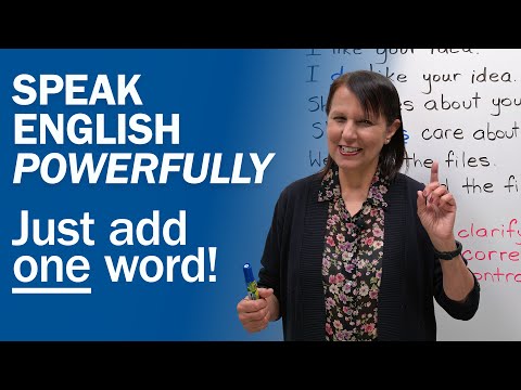 SPEAK ENGLISH POWERFULLY: Just Add ONE Word! | Free English Course thumbnail