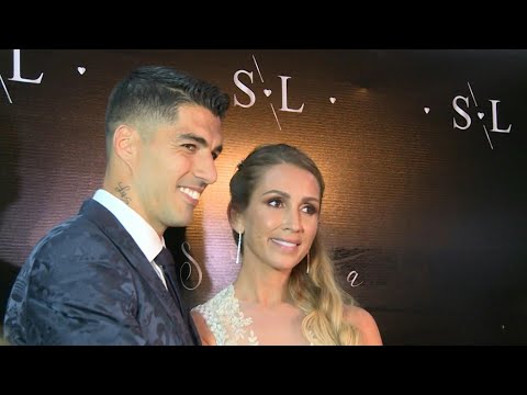 Luis Suarez and wife renew wedding vows | AFP