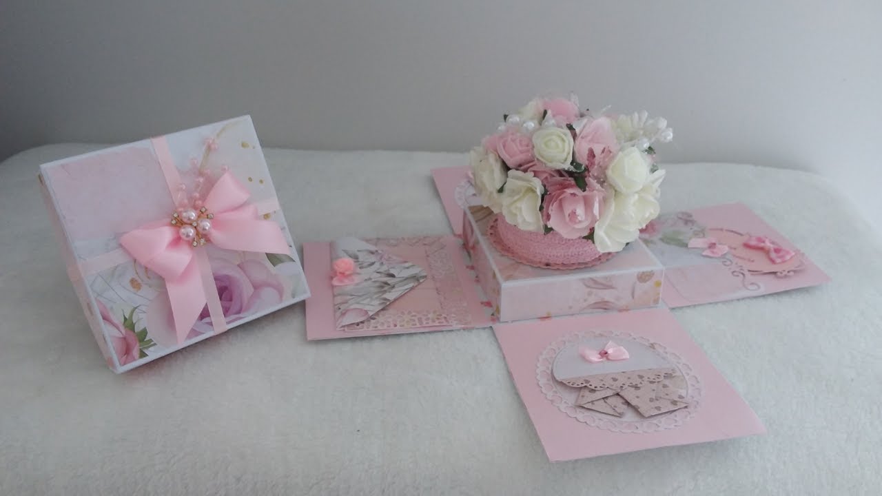 Boîte à explosion Fête des Mères   scrapbooking