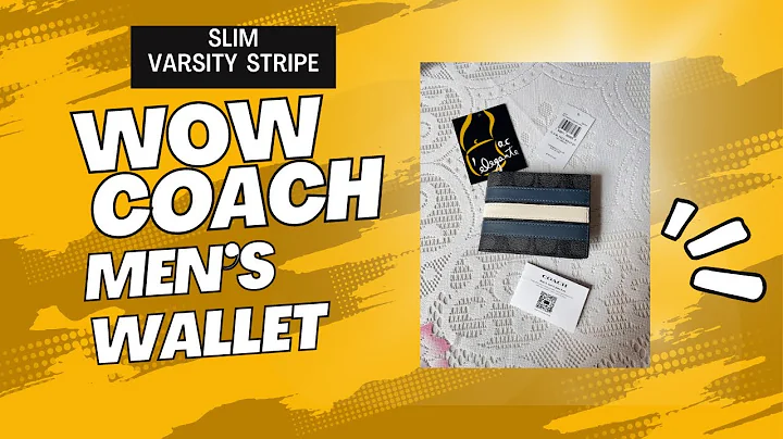 Coach Men’s Wallet Signature Varsity Stripe