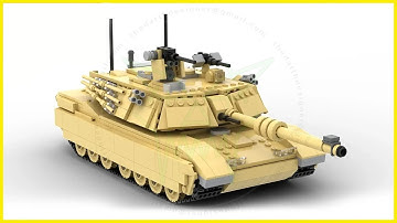 LEGO TUTORIAL | M1A2 Abrams TANK in 1:33 MINIFIG Scale | Part 1/2