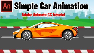 Adobe Animate CC Tutorial / Simple Car Animation for Beginners