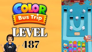 Color Bus Trip Level 487 Full Walkthrough Solution