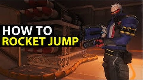 Rocket jumping with Soldier 76