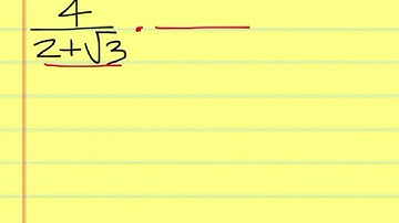 Simplifying a Radical Expression with a Conjugate Video #2 by Tate Skinner