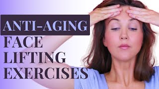 BEST ANTIAGING FACE EXERCISES | NonSurgical Facelift | Reduce Jowls, Laugh Lines & Eye Wrinkles