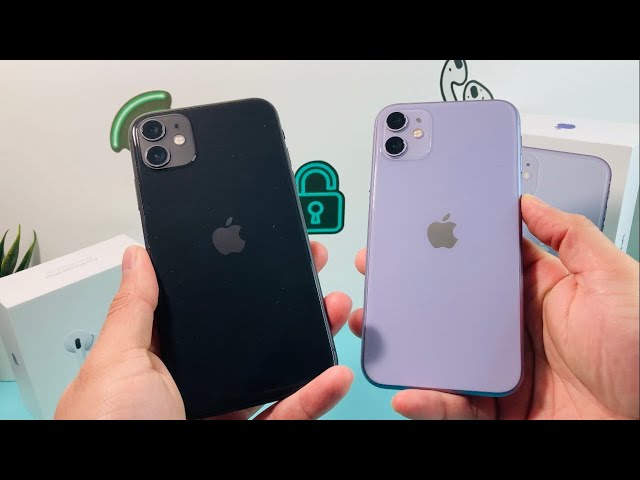 iPhone 11 Black vs Purple Color Comparison - YouTube