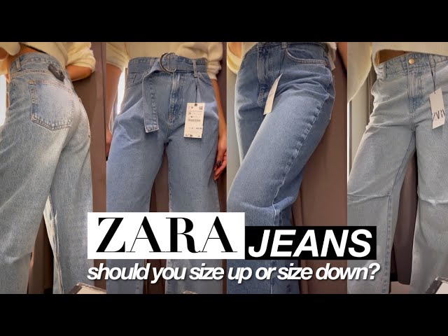 ZARA JEANS Size up, Size Down, or True to Size| Watch this shopping Zara! -