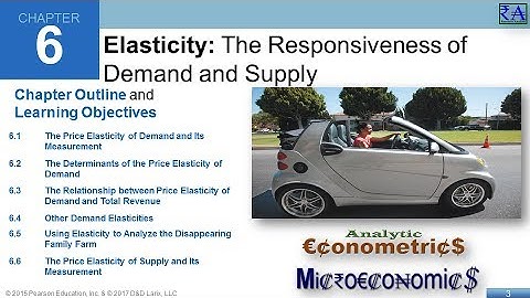 Microeconomics - Chapter 06: Elasticity: The Responsiveness of Demand and Supply