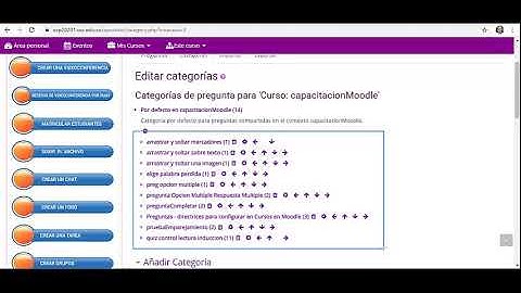 Cómo crear Categorías de preguntas en Moodle?