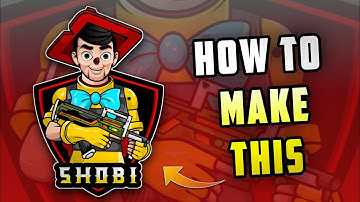 Pubg Mascot Logo toturial || How To Make Gaming Logo || Pubg Mascot Logo || mascot logo