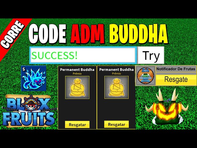 CORRE!! NOVO CÓDIGO DA FRUTA DO BUDDHA PERMANENTE NO BLOX FRUITS