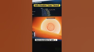 Audio Visualisation | Gsap | ThreeJS #htmlcss #gsap #threejs #shorts